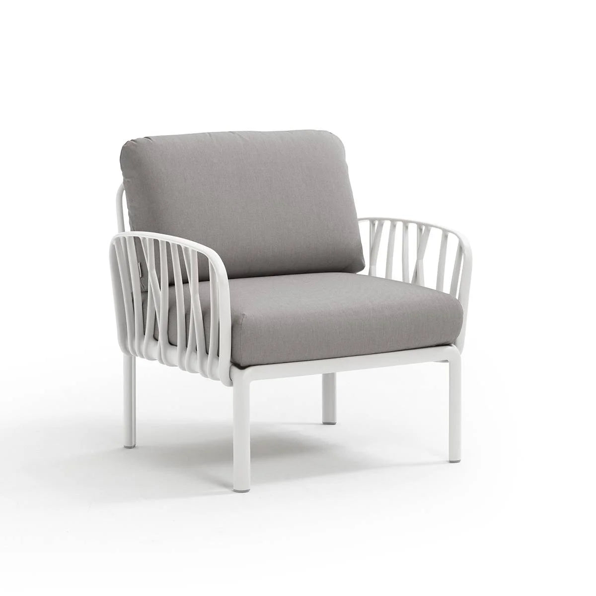 fotelja Komodo bianco grigio