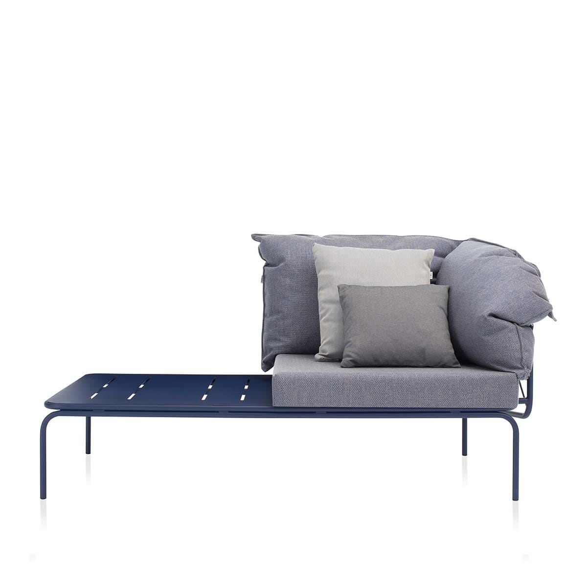 modularna sofa Ataman s niskim rukonaslonom i stolićem desni element prednji prikaz