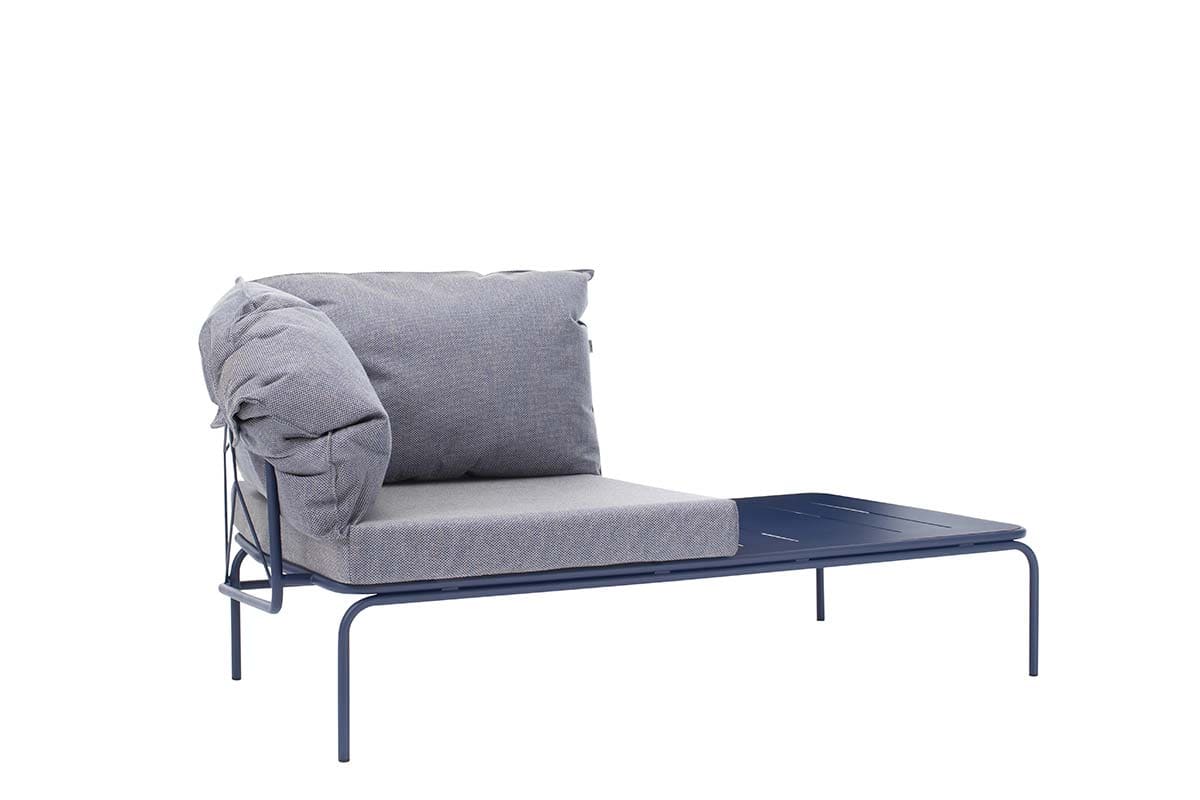 kutna modularna sofa Atman s niskim rukonaslonom i stolićem lijevi element