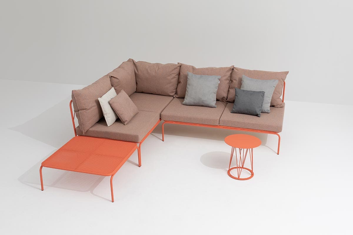 modularna sofa Ataman kutni lijevi element sa modularnim centralnim elementom i s stolićem