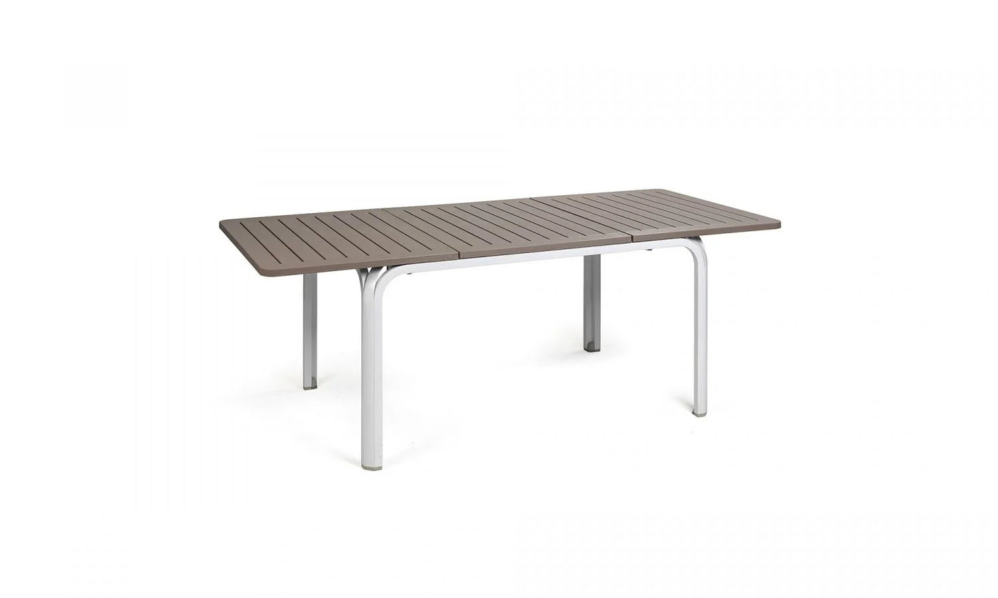 stol Alloro 140 bianco tortora